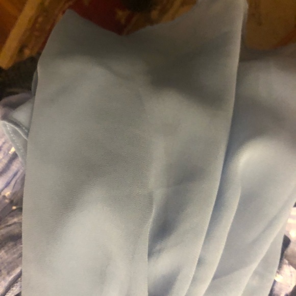 EUC AEO Chambray print Romper Sz L - Picture 5 of 13